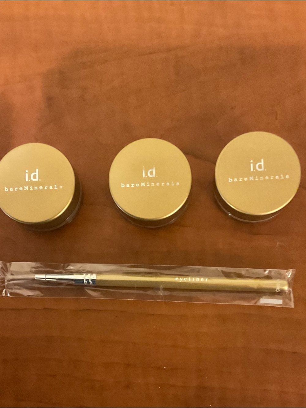 bareMinerals Lot of 4-2 Diamond Eyeshadows-Liner Shadow, Eye Liner Brush
